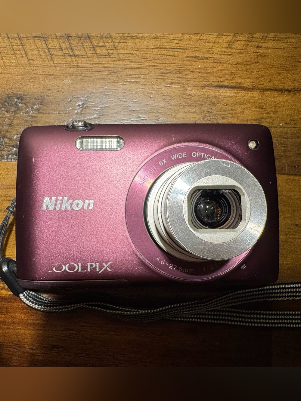 Nikon Coolpix Compact Digital Camera - Magenta Body with Silver Lens - Picture 2 of 8